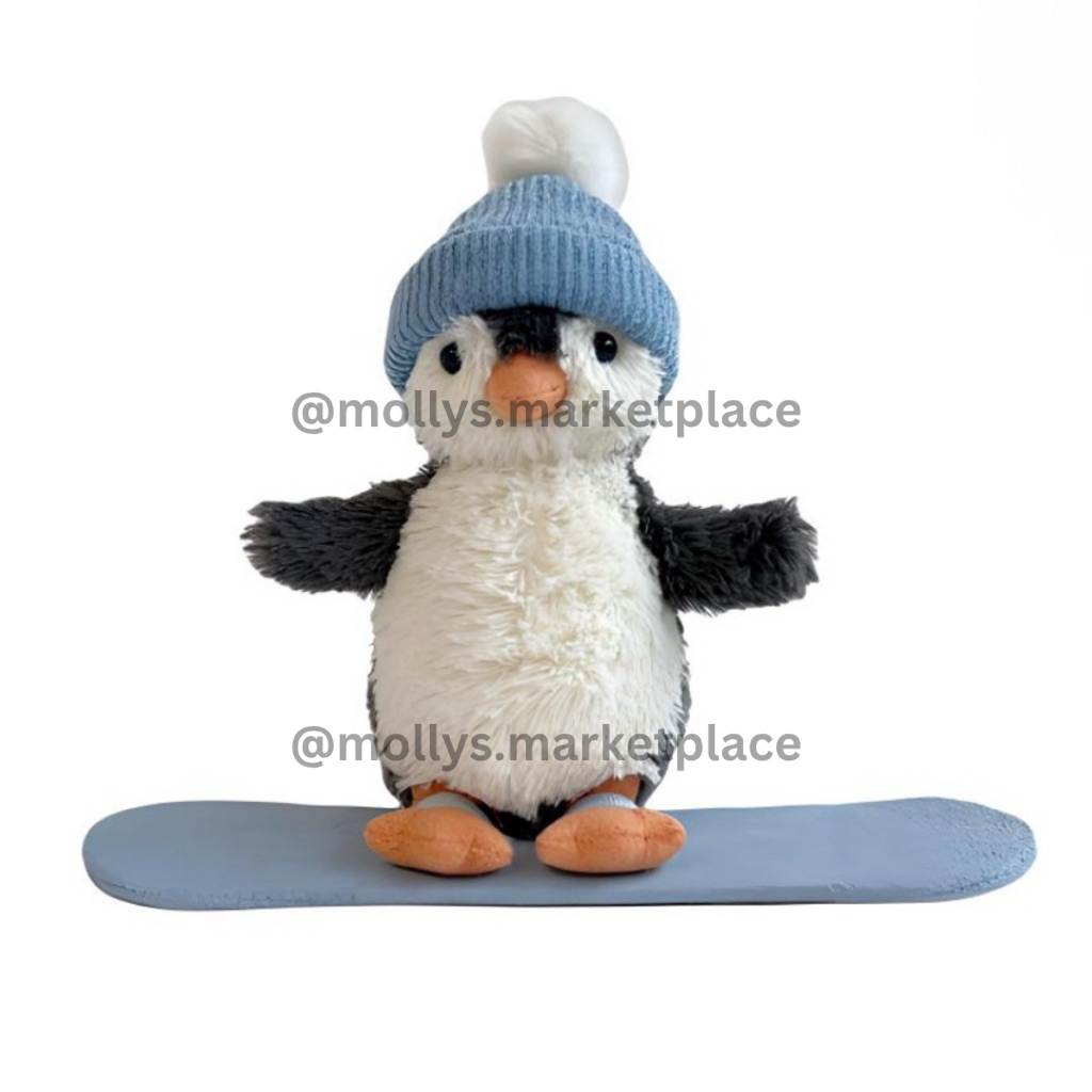 PEANUT PENGUIN SNOWBOARDING - 100% ORI JELLYCAT