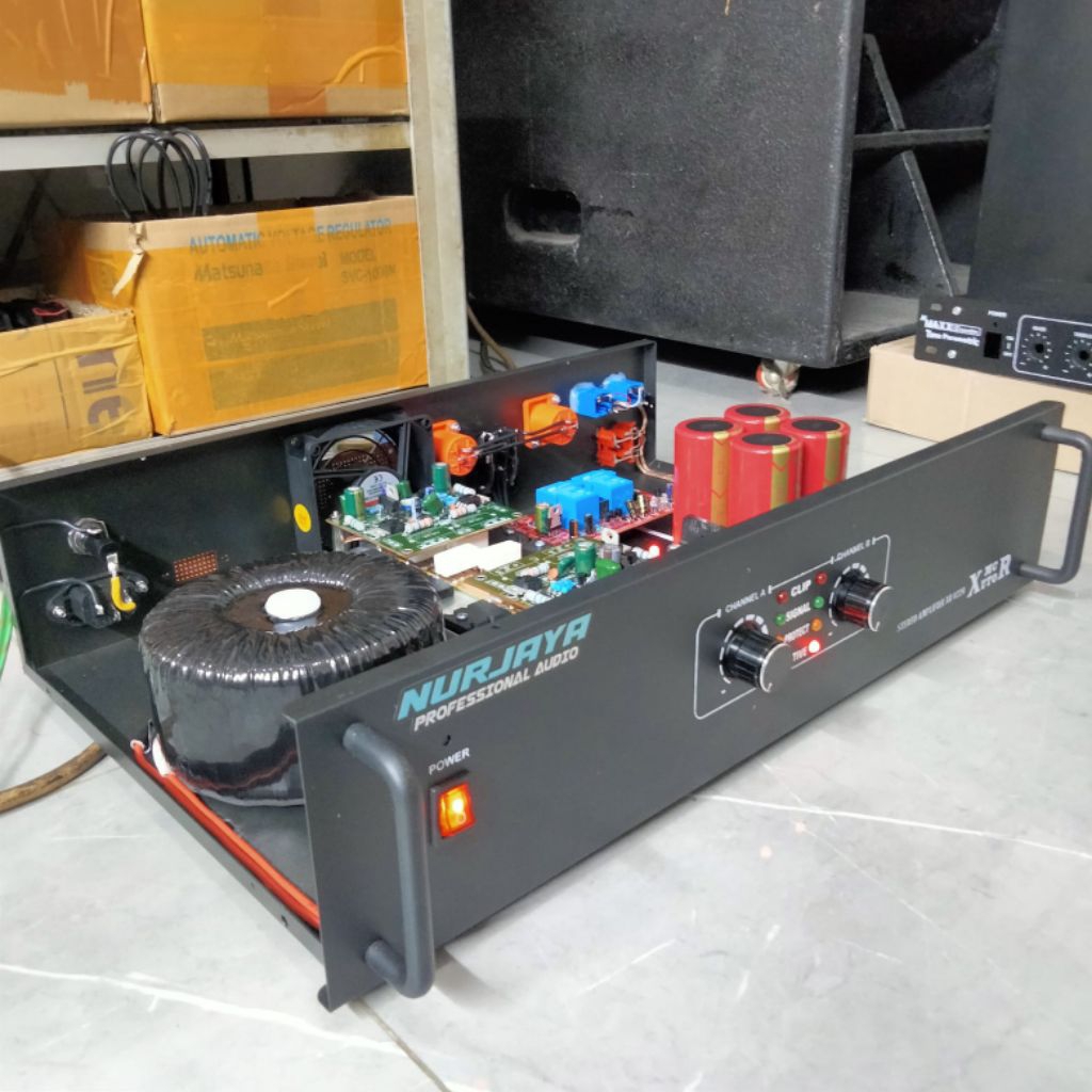 power amplifier rakitan socl middle dan subwoofer terpisah