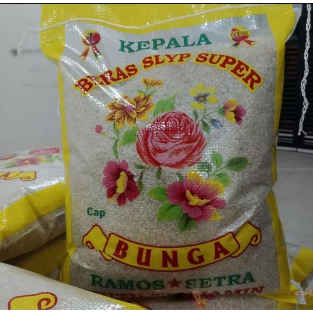 # BERAS MURAH # BERAS CAP BUNGA 5KG | BERAS PULEN | BERAS PUNEL | BERAS CAP BUNGA RAMOS