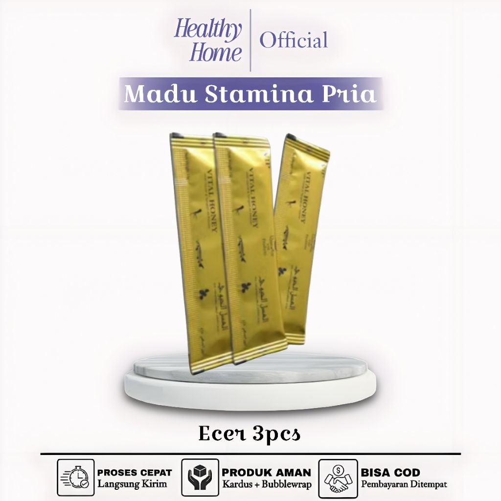 Madu Vital Honey Original Madu Pria Asli Stamina Isi 3 sachet