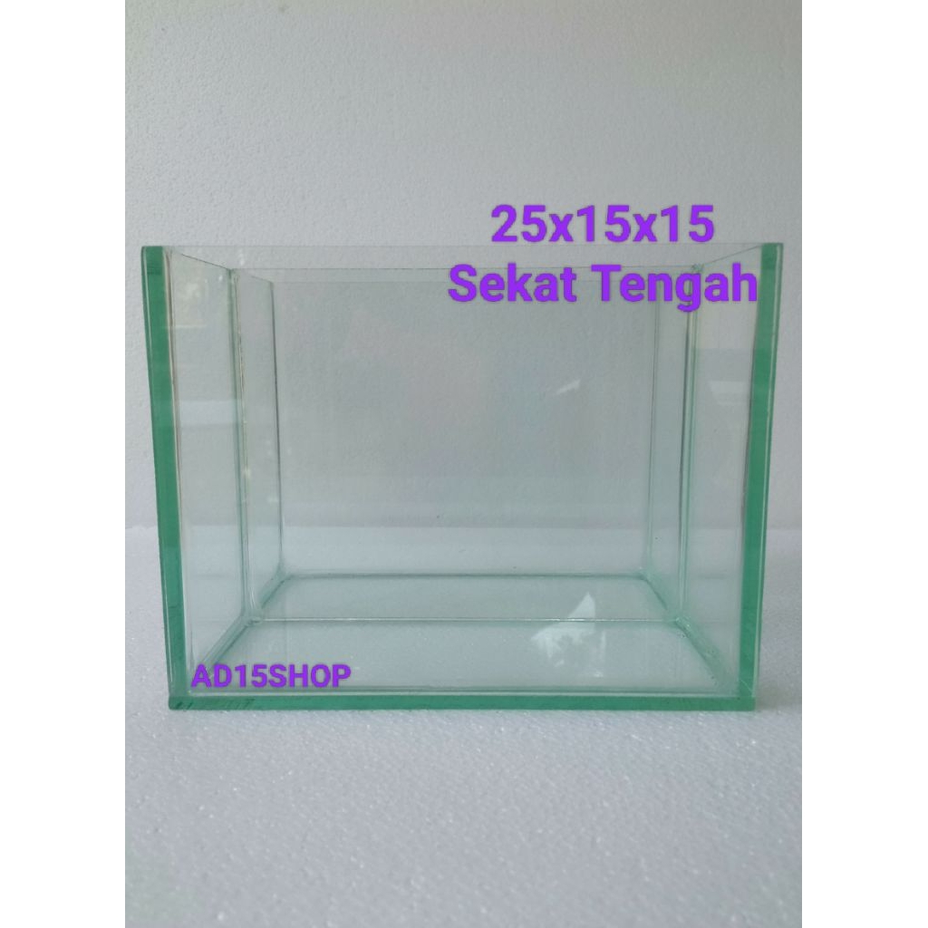 aquarium sekat tengah soliter sekat 25x15x15 akuarium cupang soliter guppy sekat tengah