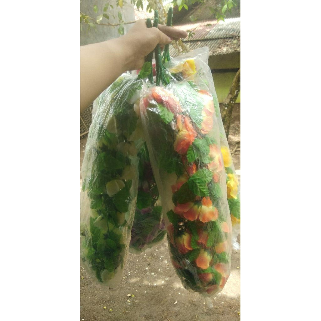 Bunga plastik,bunga hias juntai