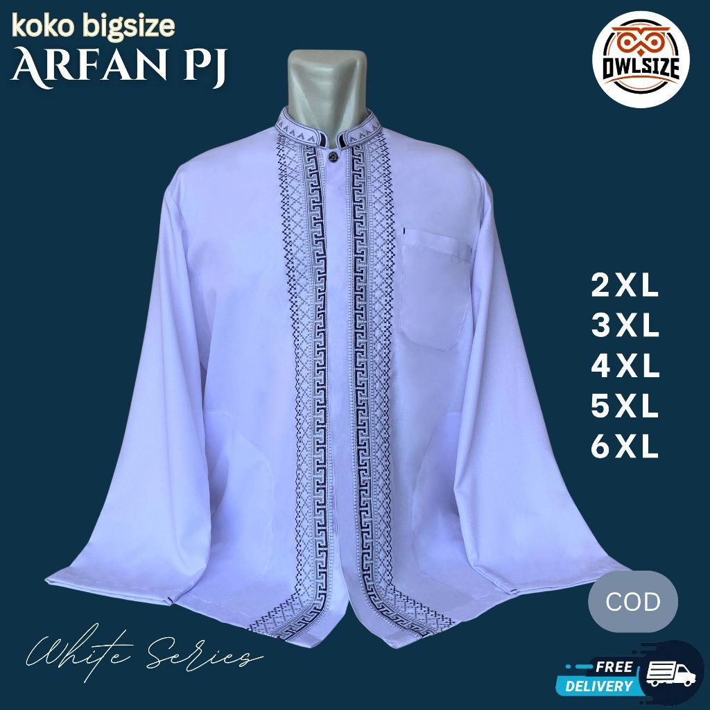 Baju Koko Pria Dewasa Kurta Taqwa Pakaian Muslim Lengan Panjang Matt Katun Toyobo Adem Tebal Halus T