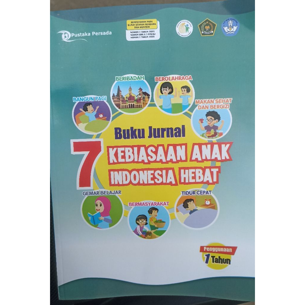 Buku jurnal tujuh kebiasaan anak indonesia hebat