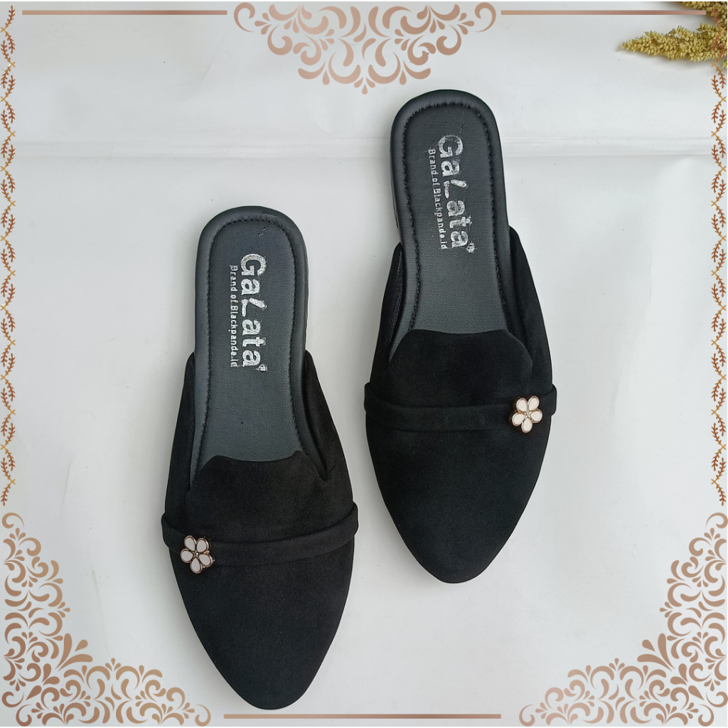Black Panda Flona Bustong - Sepatu Black Panda Original - Flat Shoes Wanita