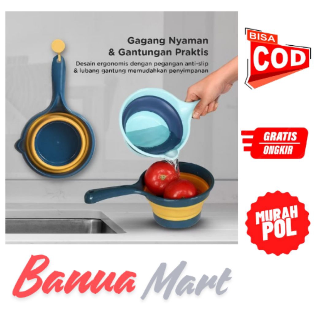 GAYUNG PORTABLE / Gayung Mandi Lipat / Gayung Air Serbaguna Wadah Bisa Dilipat