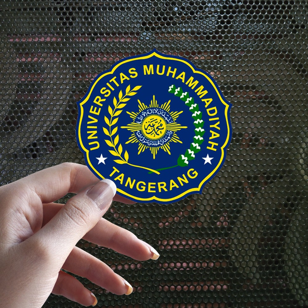 Sticker Decal Vinyl Tahan Air Universitas Muhammadiyah Tangerang