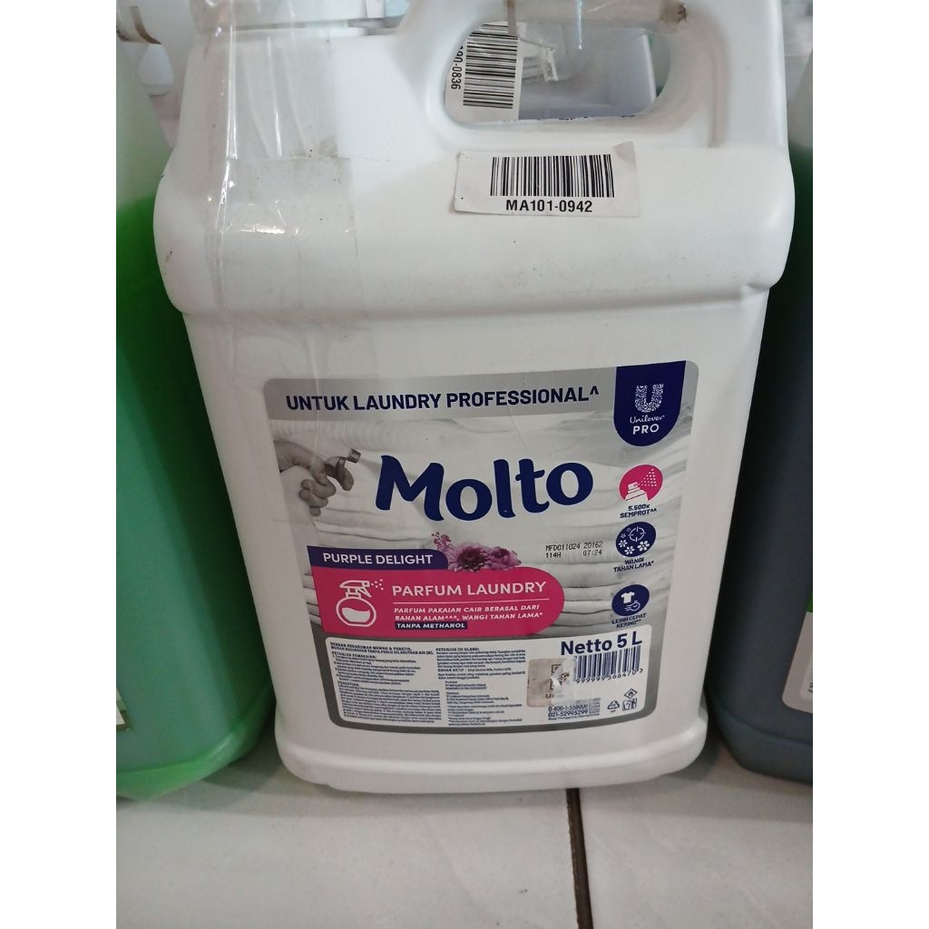 Molto Perfume Spray Professional Purple Delight Laundry Alkohol 5 L