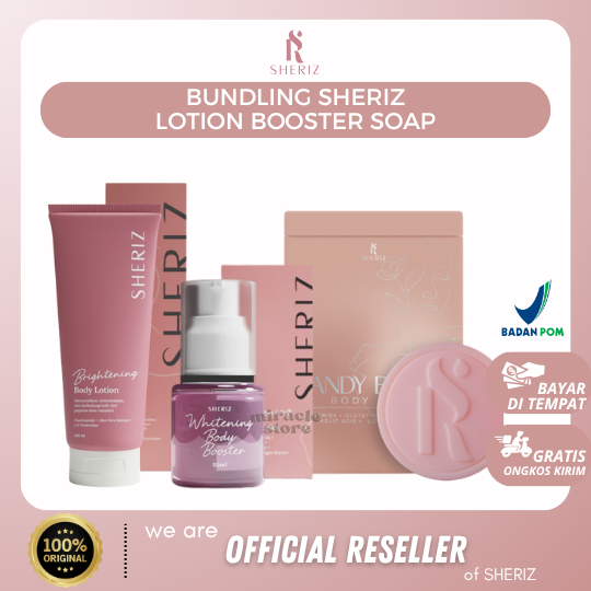 [MIRACLE STORE] Bundling Sheriz Brightening Body Lotion 100ml Sheriz Whitening Body Booster 25ml She