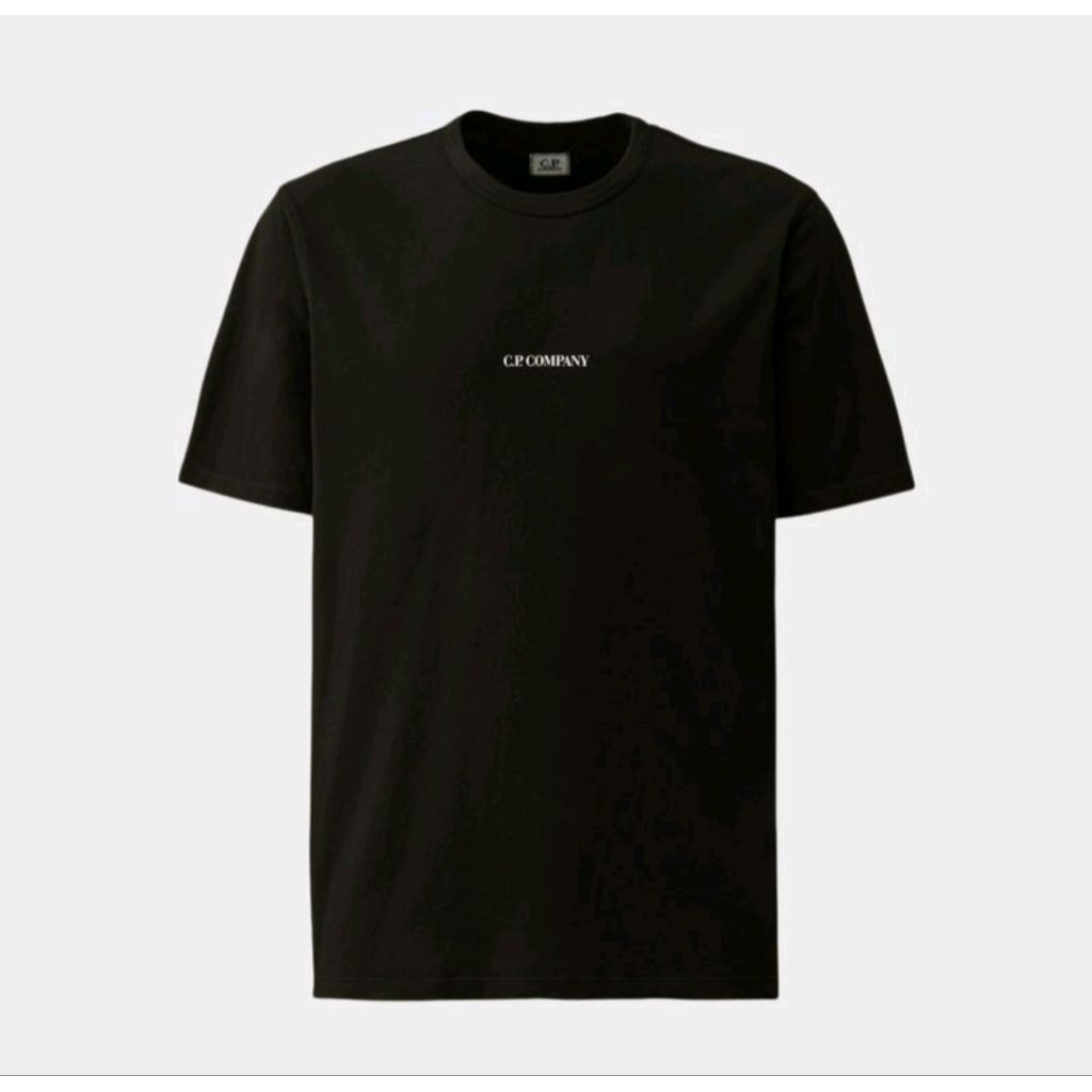 C.P. COMPANY - 24/1 JERSEY LOGO T-SHIRT - BLACK