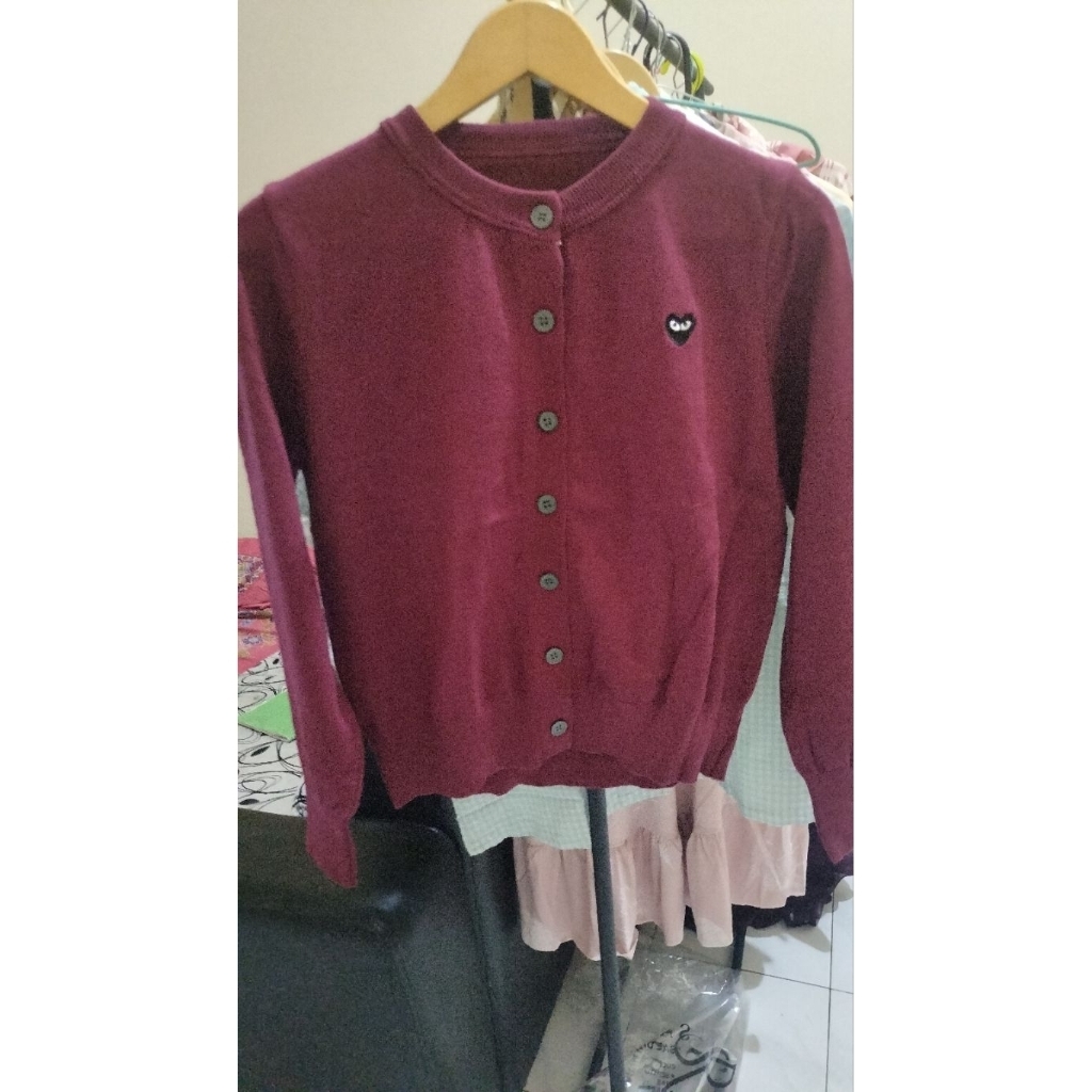 Cardigan Maroon