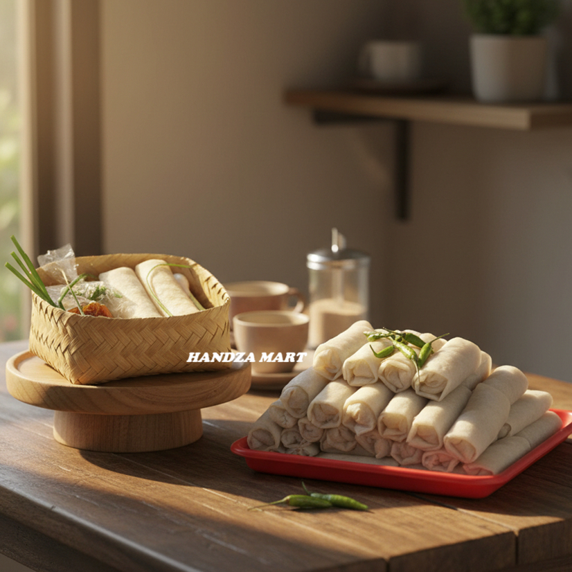 Lumpia Asli Semarang Isi 10 / Lumpia Semarang Besek Bambu