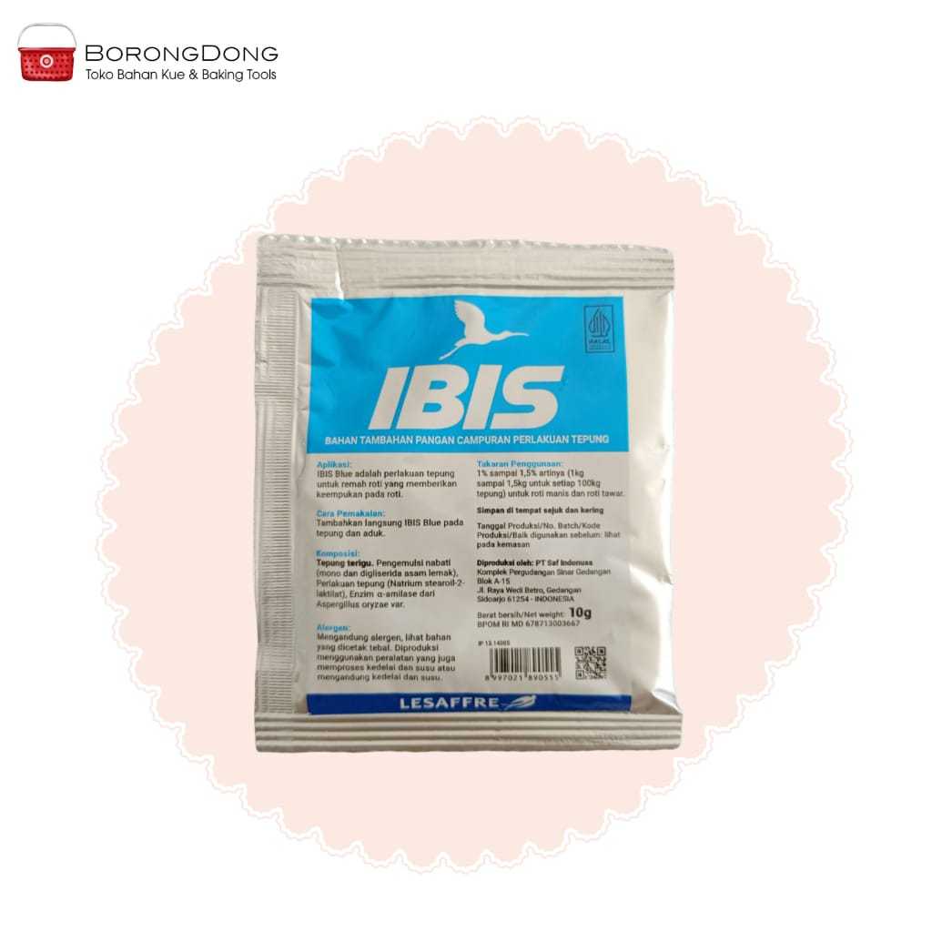 IBIS BLUE Bread Improver 10 Gr / Pelembut Roti & Donat