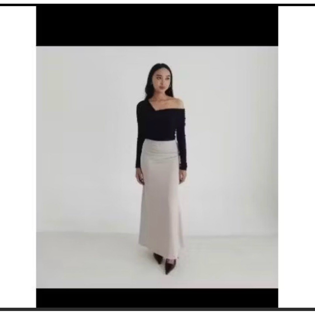 pl rok puff it up beige rok satin silk