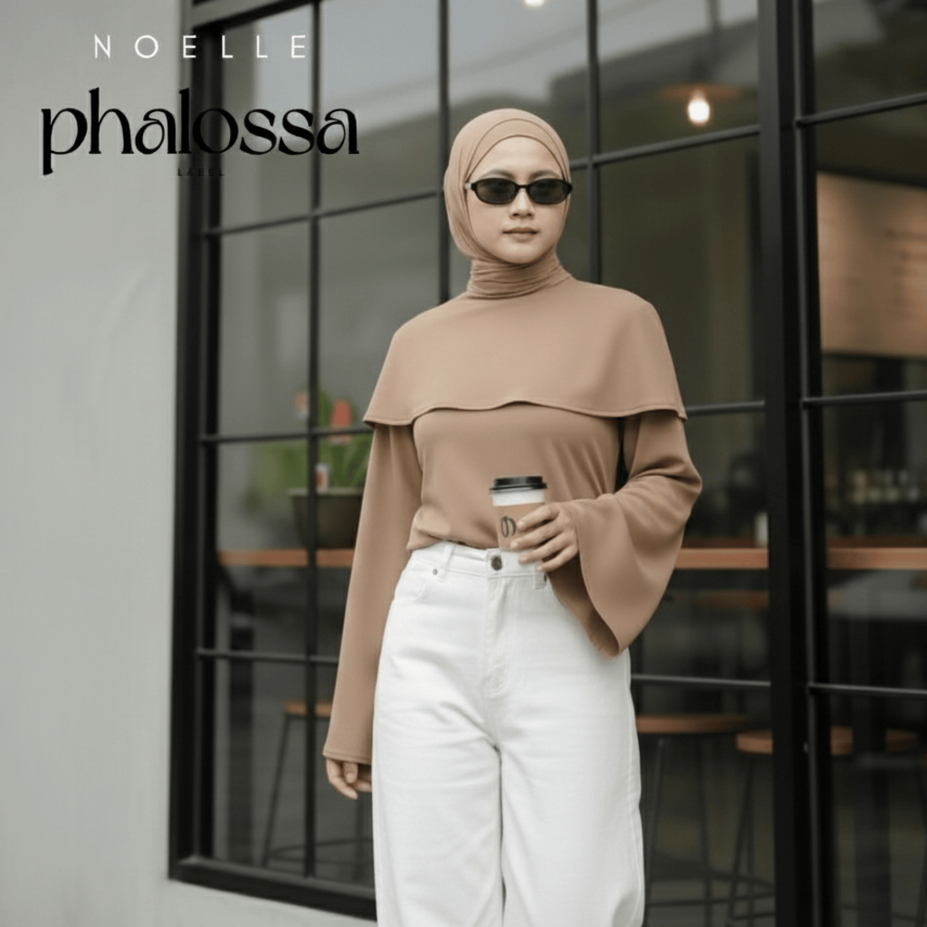 Blouse Wanita Hijab Modern Noelle Phalossa Premium Look