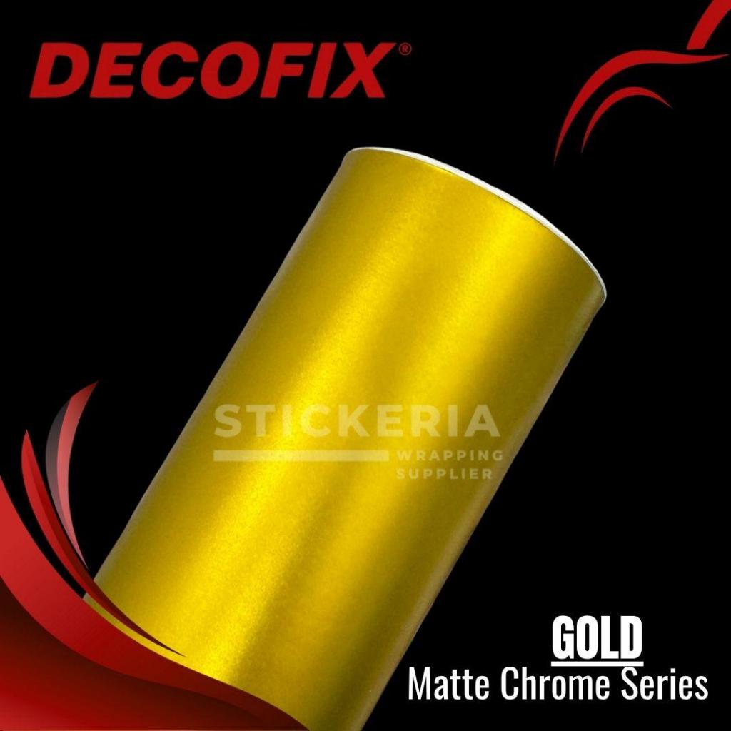 Skotlet Gold Matte Chrome Doff Sticker Gold Satin Dop