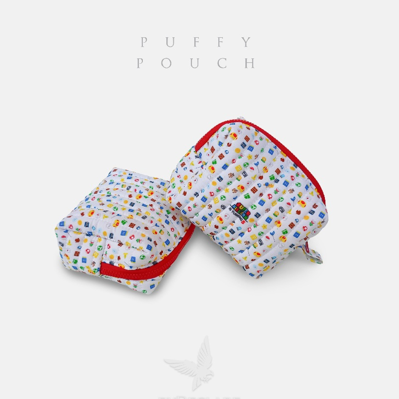 Puffy pouch fullprinting souvenir custom