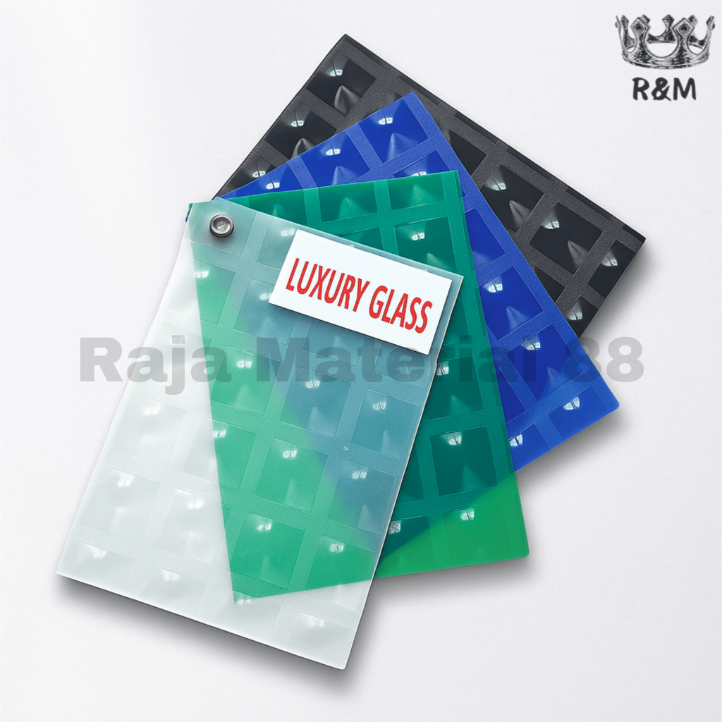 Fiber Pagar Luxury Glass 3D 0,6 mm | Penutup Pagar | Fiber Plastik PP