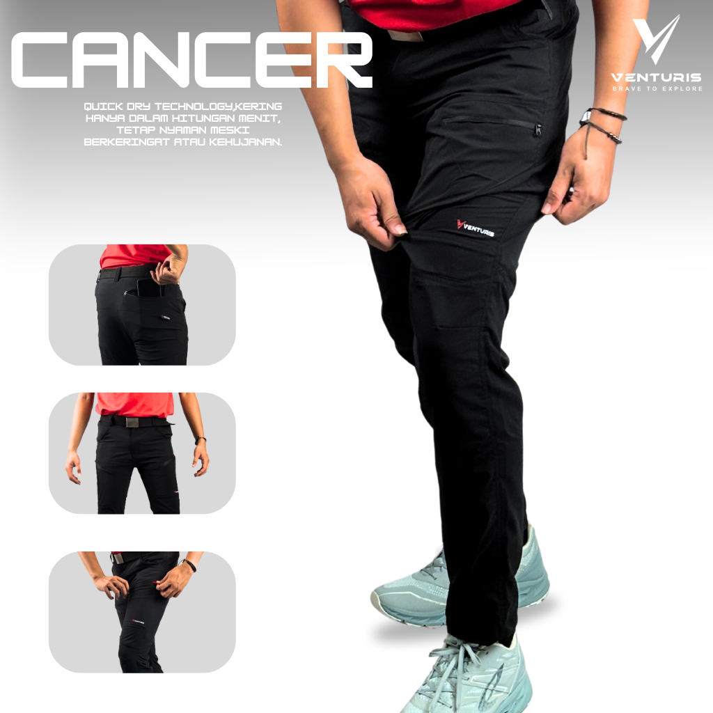 CELANA GUNUNG PRIA WANITA PANJANG CELANA OUTDOOR PRIA HIKING QUICKDRY VENTURIS OUTDOOR