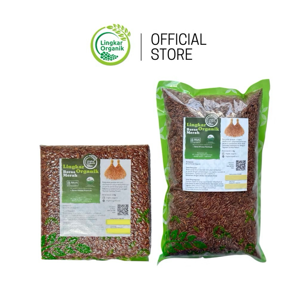 Lingkar Organik - Beras Organik Merah 1kg