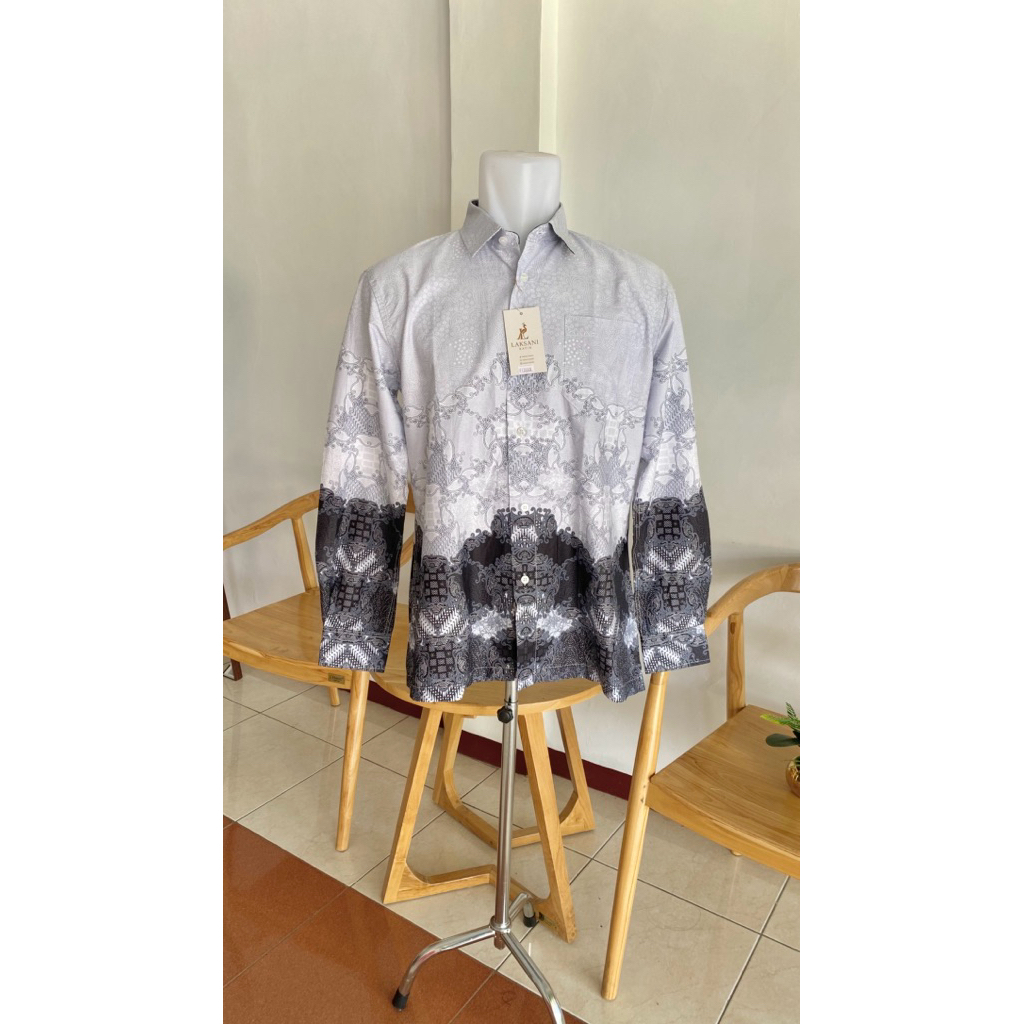 Kemeja Batik Pria Dixmont Lengan Panjang