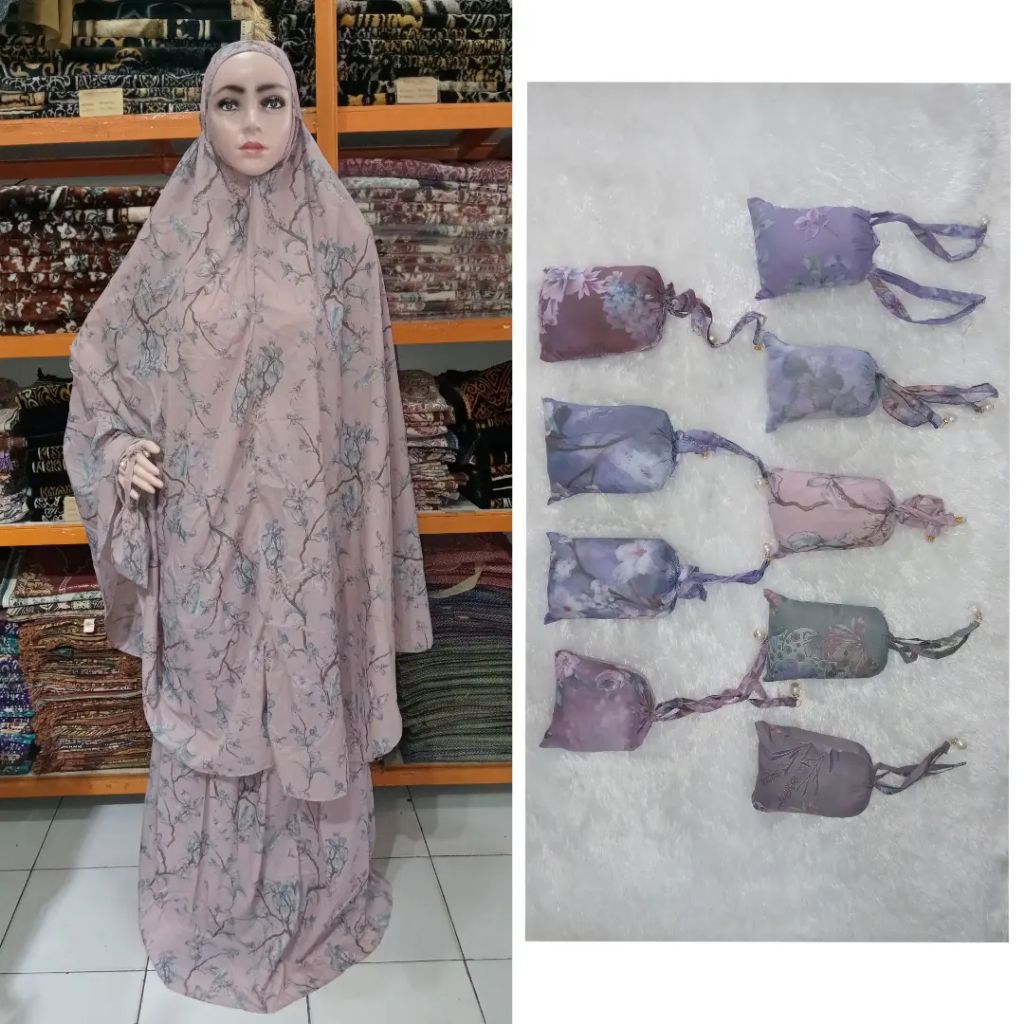 Mukena Parasut Motif