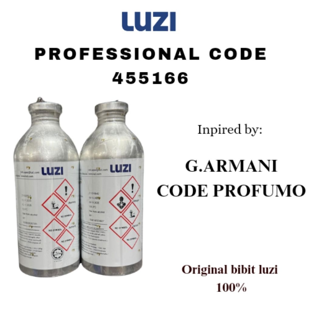 BIBIT PROFESIONAL CODE LUZI | INSPIRED BY G ARMANI CODE PROFUMO | BIBIT LUZI 100ML REPACK