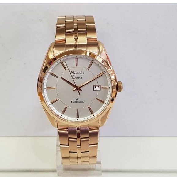 Jam Tangan Alexandre Christie AC8578 Classic Stainless Steel