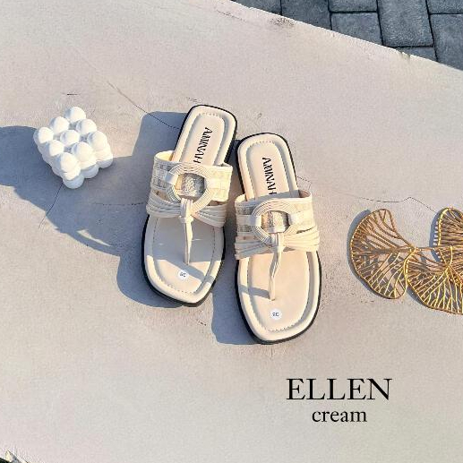 Aminah - Ellen Sandal Jepit Wanita Sandal Nyaman Sandal Cewek Rumahan Sandal Sehari Hari