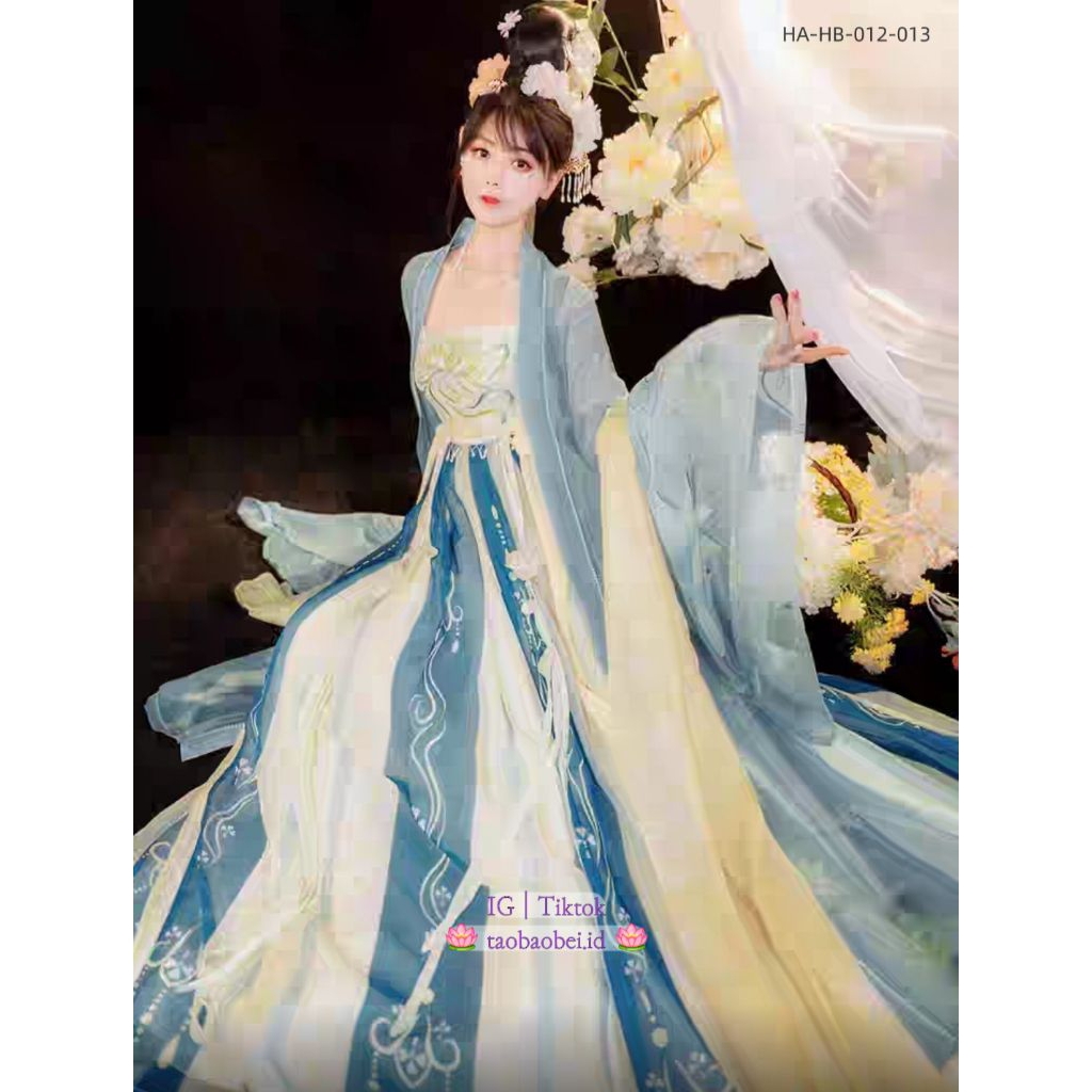 PO 1-2 Weeks Premium Hanfu【RUMENG NISHANG | Yuyin】Hanfu Wanita Musim Panas Desain Asli Gaya Tang Rok