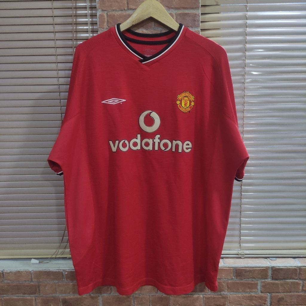 Kaos Jersey Bola Retro Vintage VTG Manchester United MU Home 2000 / 2001 Size 2XL Original Authentic