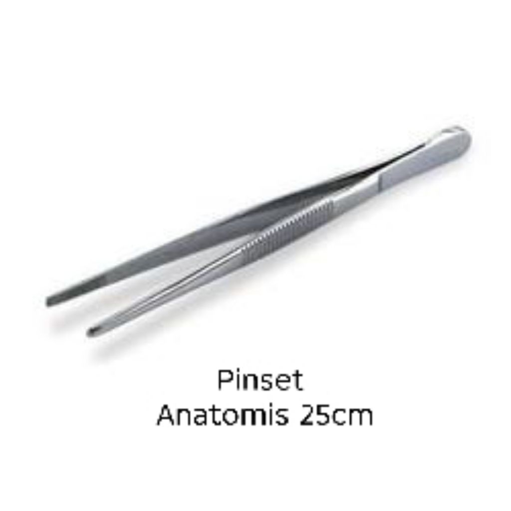 Tumb Dressing Forcep 25cm Marwa / Pinset Anatomis 25cm Marwa