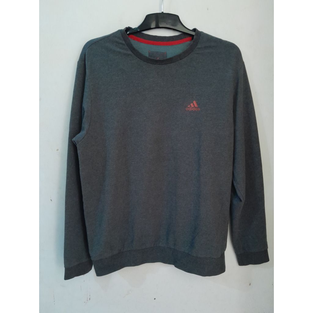 Kaos Crewneck Adidas PL Bahan Lentur