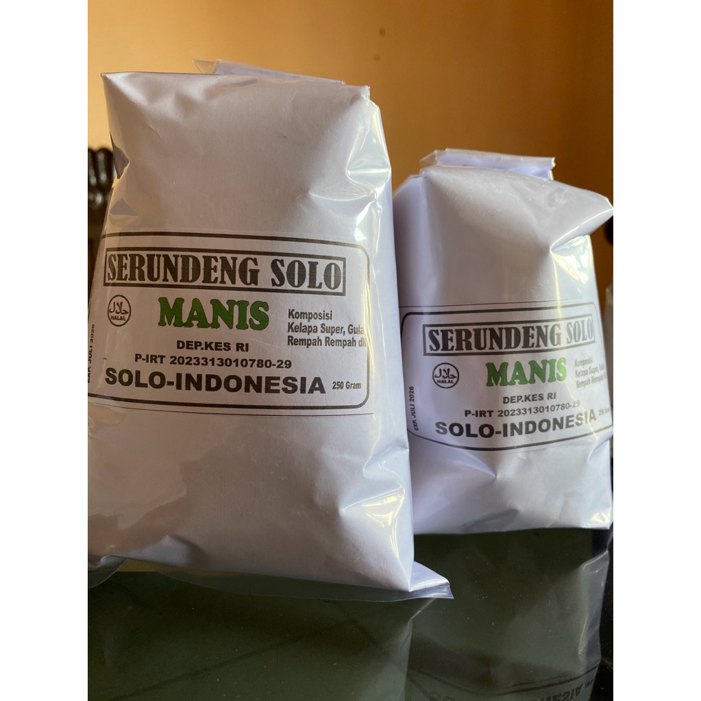 SERUNDENG KELAPA KHAS SOLO (MANIS)
