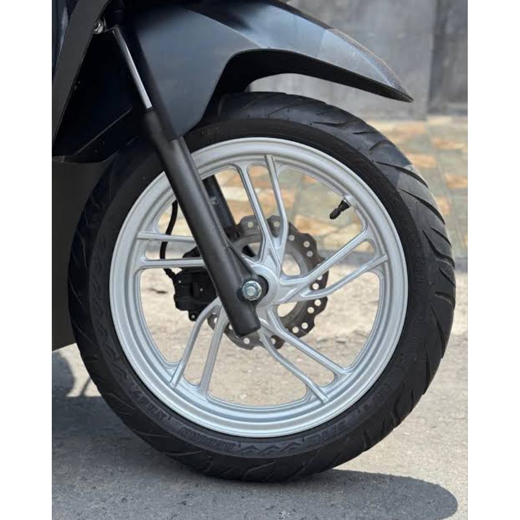 Cat PU Silver mirip Chrome 100ml cat Velg motor