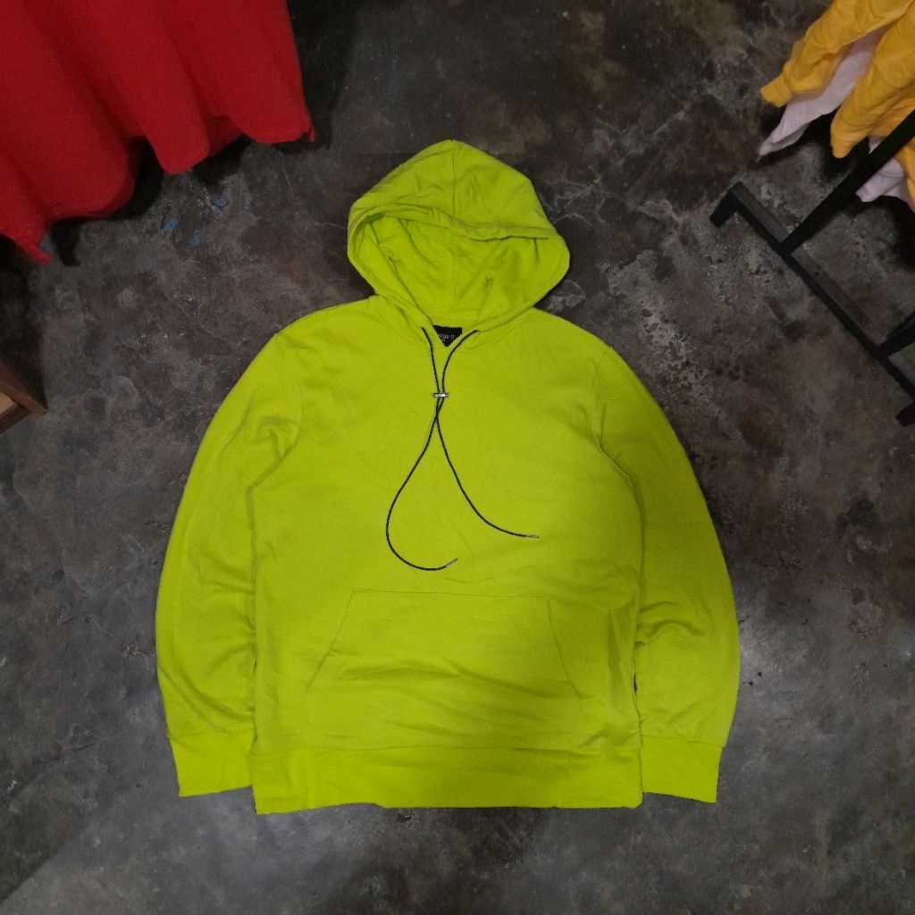 FOREVER 21 MEN HOODIE GREEN NEON