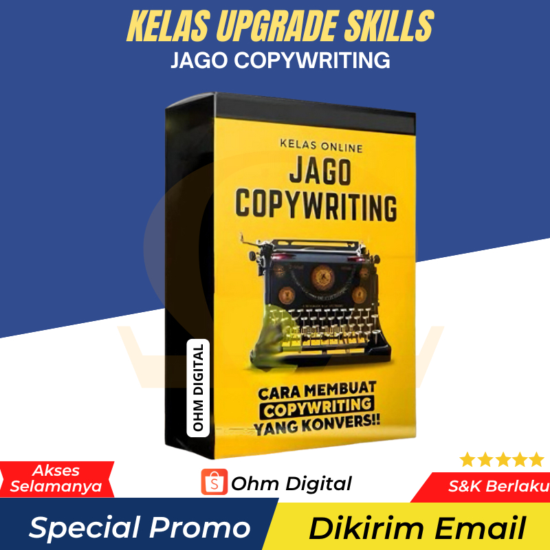 OD JAGO COPYWRITING - Ecourse Mahir Copywriting Jago Membuat Tulisan yang Konversif - Materi Video