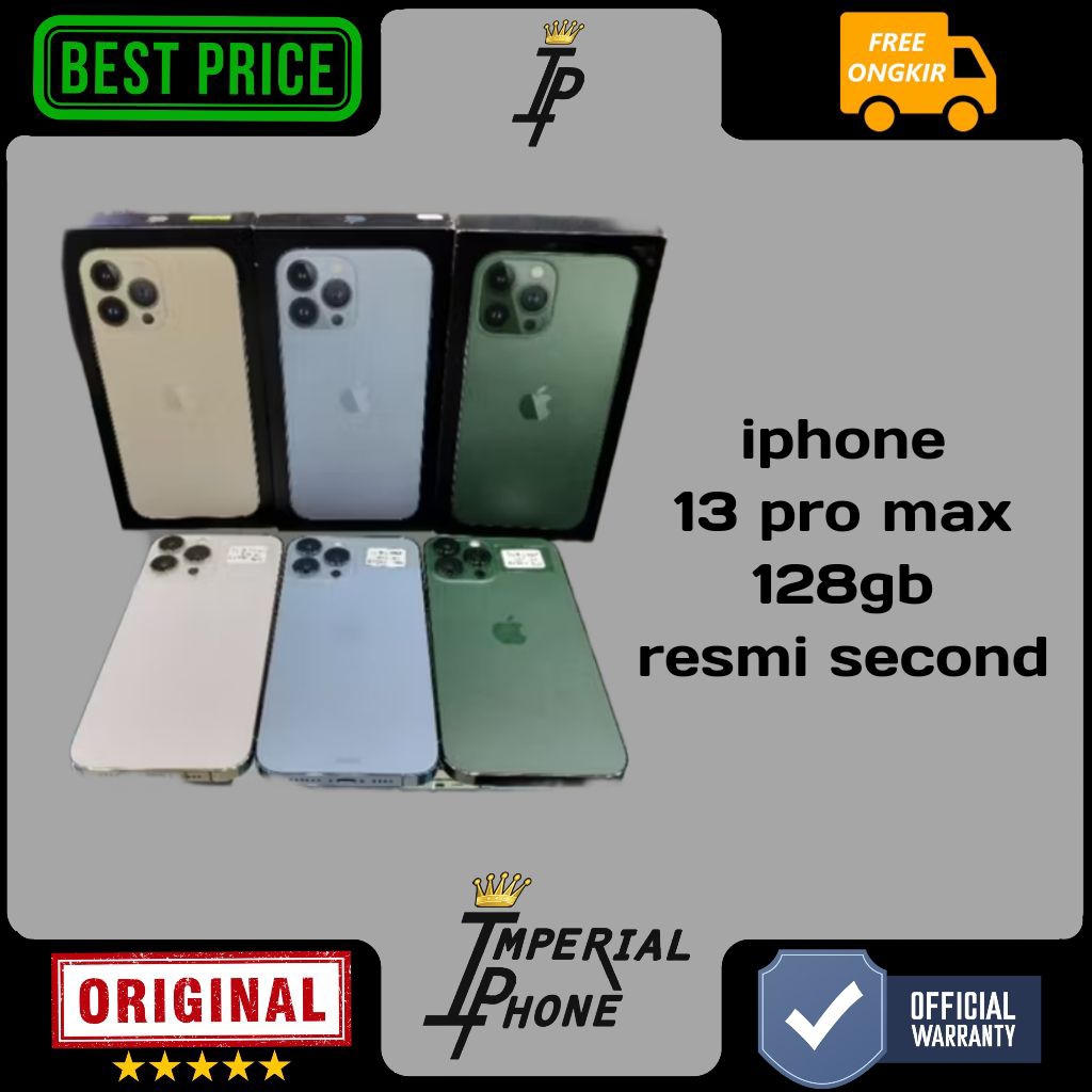 iphone 13 pro max 128Gb resmi second