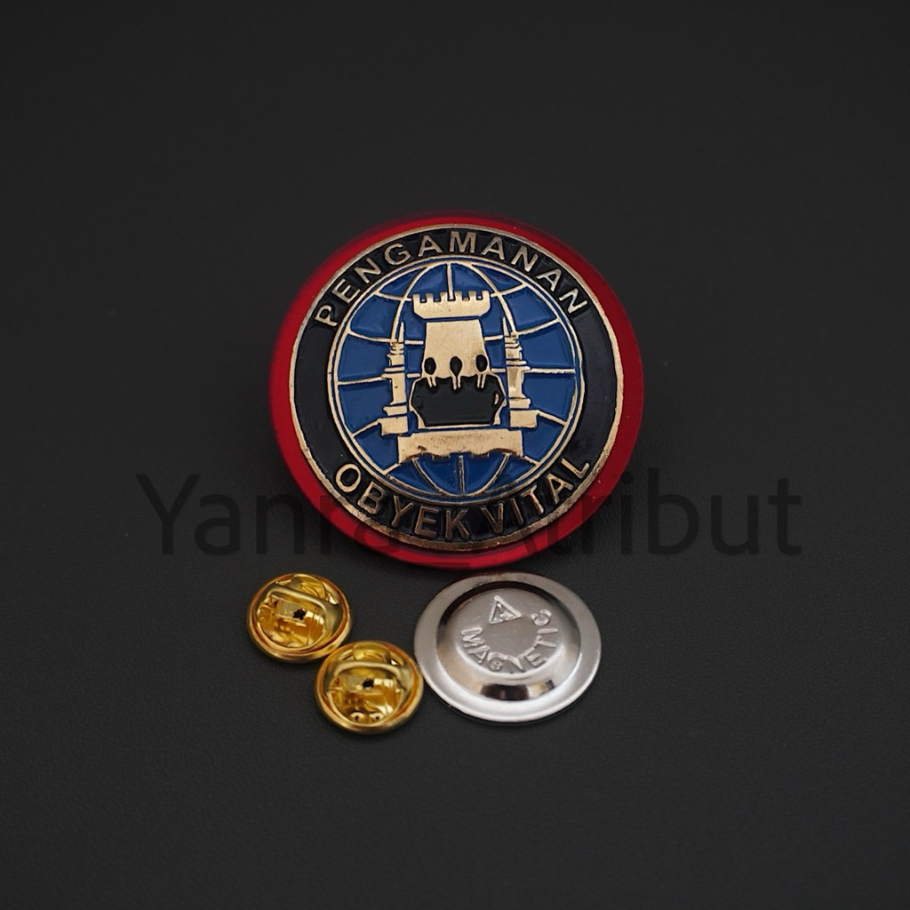 Pin Roda PamObvit / Brevet Brivet Wing Pam Obvit Polri Paku Magnet Premium