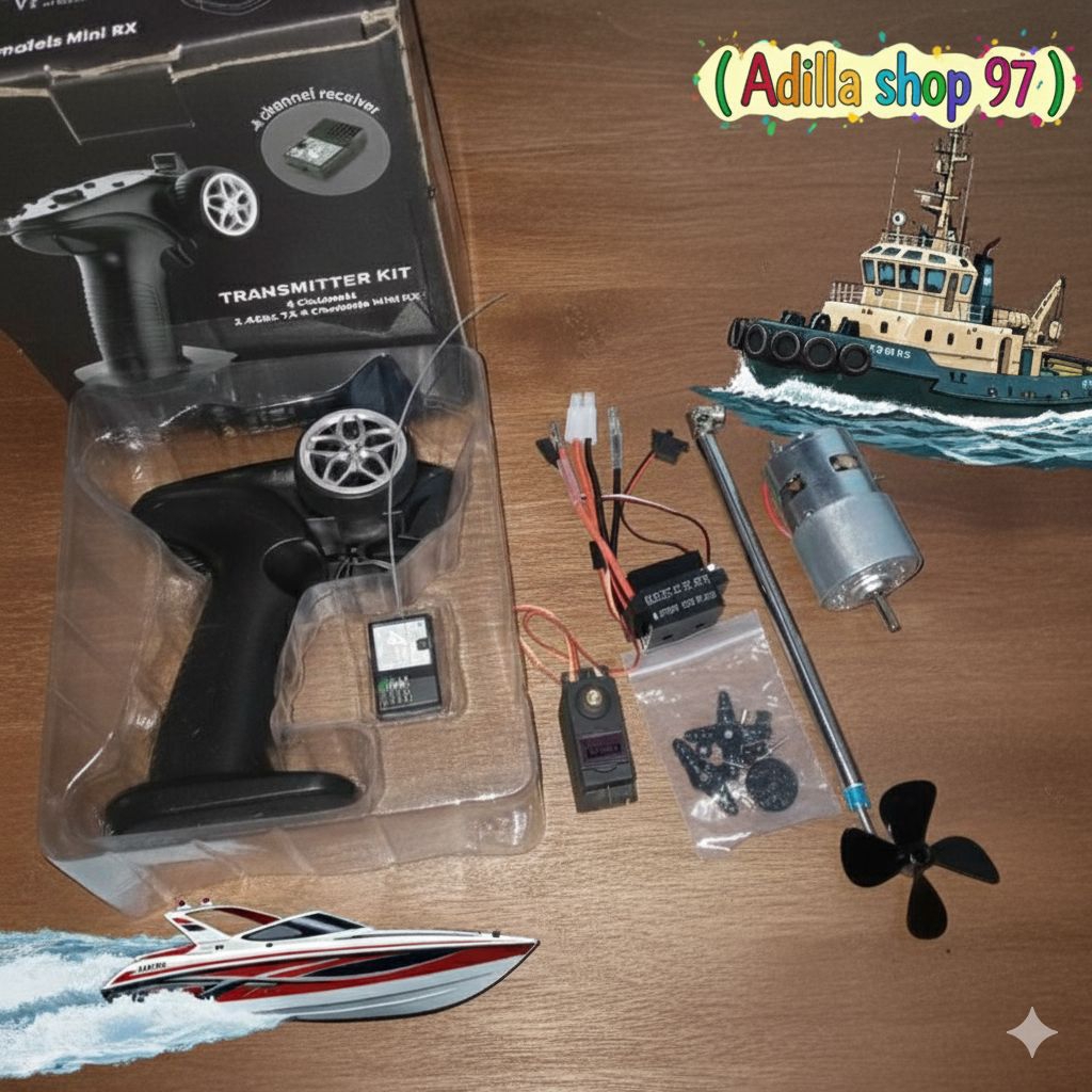 Paket elektrik mesin rc boat remote control