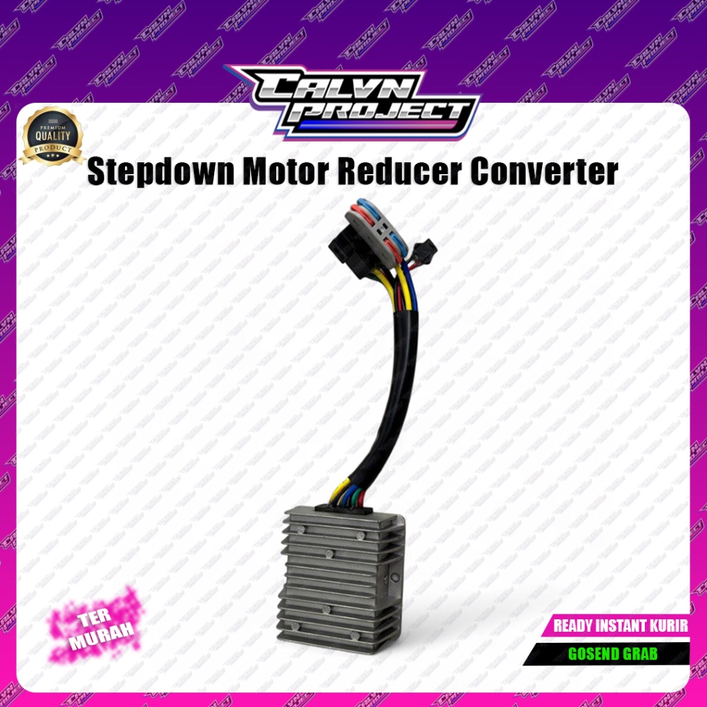 Reducer Converter 36v 48v 60v 72v 84v 96v ke 12v Step Down Stepdown DC DC Motor Listrik