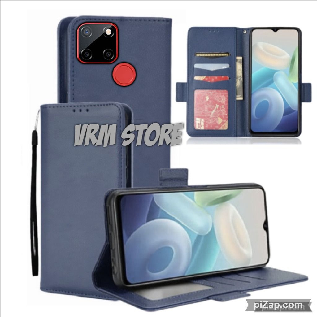 Case Dompet Hp Realme C12 - Realme C25 Case Dompet Casing Hp Flip Kulit Case Wallet Leather Cover