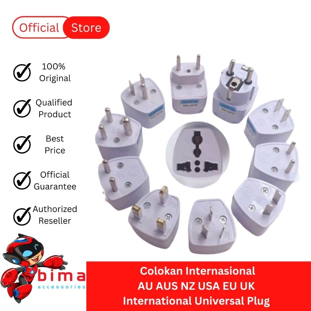 AEBDG Adapter converter Colokan Listrik Power Convert Plug US EU UK Ke EU US Untuk Travel MURAH