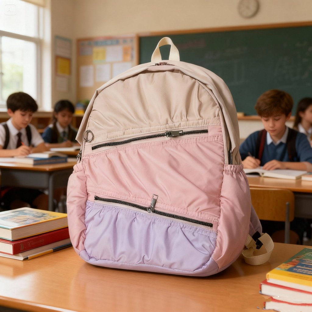 Exson backpack rainbow tas ransel sekolah puffy