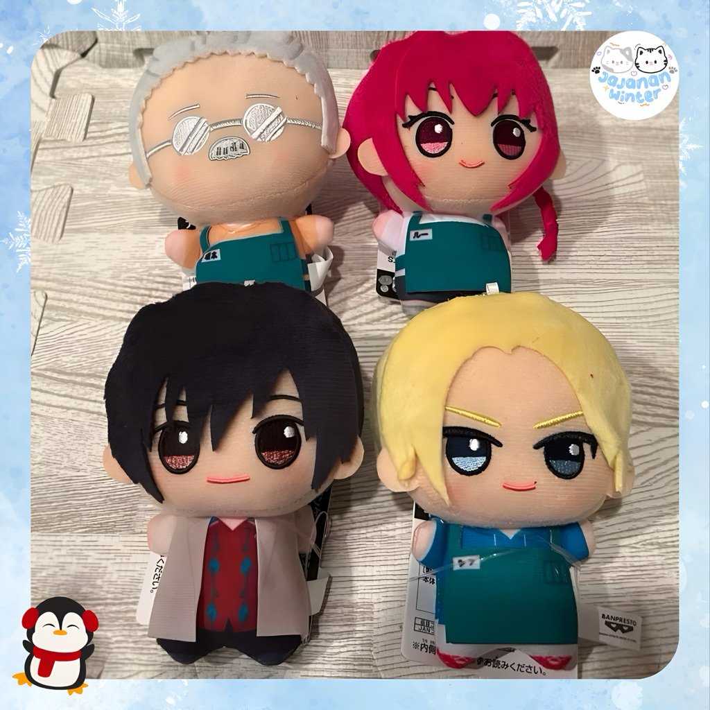 (PRE ORDER SATUAN) Official Sakamoto Days Chibigurumi Vol 1: Sakamoto, Asakura Shin, Lu Shaotang, Na