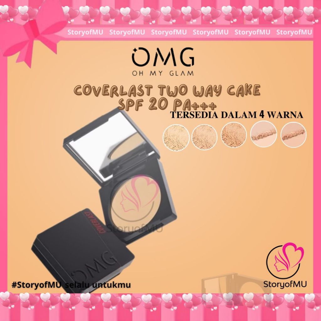 StoryofMU - OMG Oh My Glam Coverlast Two Way Cake 12gr | Bedak Padat