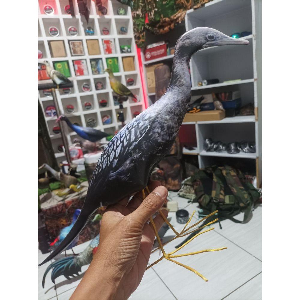 Pecuk ular pajangan taman patung dekorasi burung boneka mainan manuk pecuk patung burung hama tambak