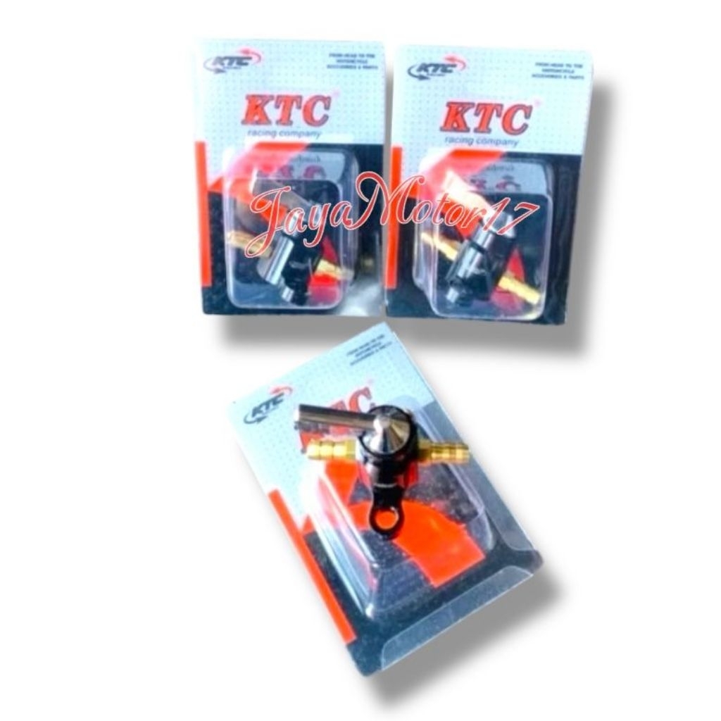 Kran bensin KTC Racing CNC Original Keran bensin Motor KTC kran bensin variasi Motor Original KTC un