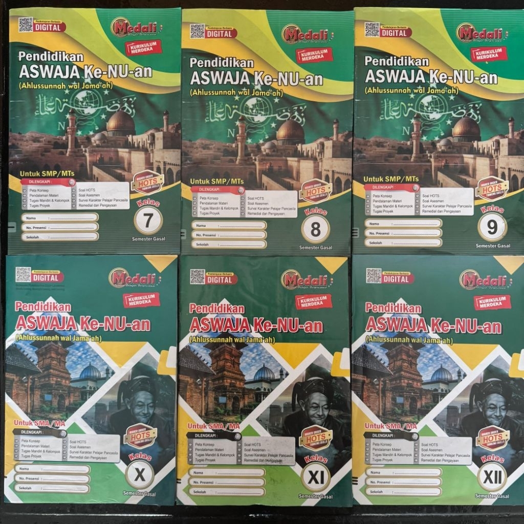 LKS Aswaja Ke-NU-an Kelas 7 8 9 10 11 12 SMP SMA MA SMK Kurikulum Merdeka Lengkap