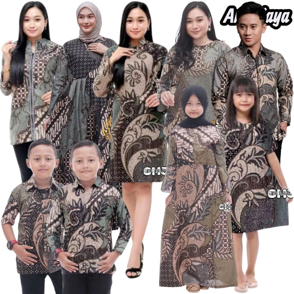 Baju Batik Keluarga Batik Couple Keluarga Batik Manuk Tarung Couple batik Batik Keluarga Modern Bati